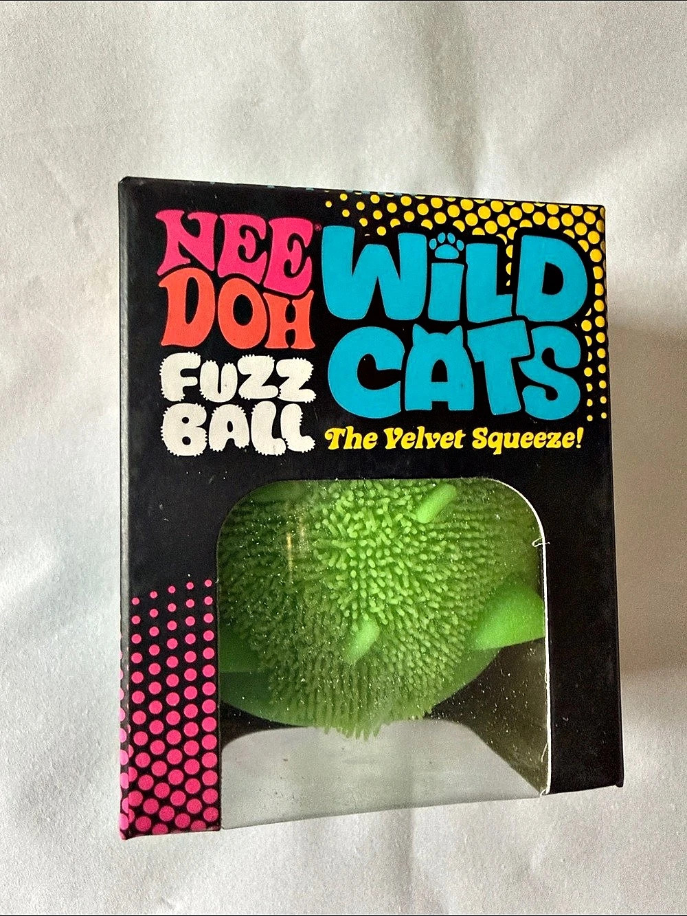 Schylling Nee Doh Wild Fuzz Cats Fuzz Ball NWT